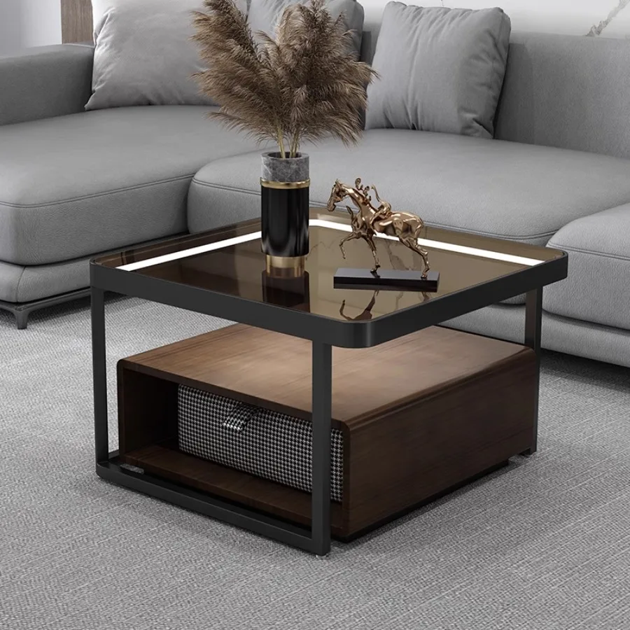 

Modern Coffee Table Living Room Home Made Unique Coffee Table Bedroom Platform Nordic Round Hidden Storage Mesa Centro Furniture