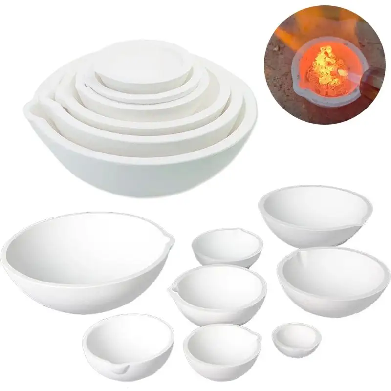 High Temperature Quartz Silica Melting Crucible Dish Bowl Pot Casting