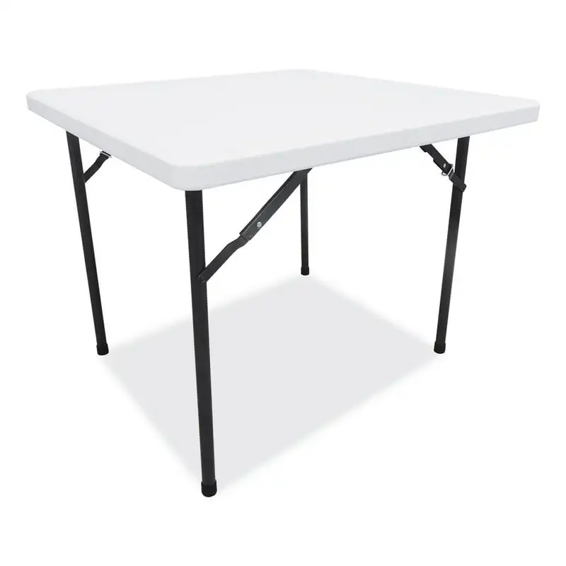 

Square Plastic Folding Table, 36 w x 36 d x 29 1/4 h, White