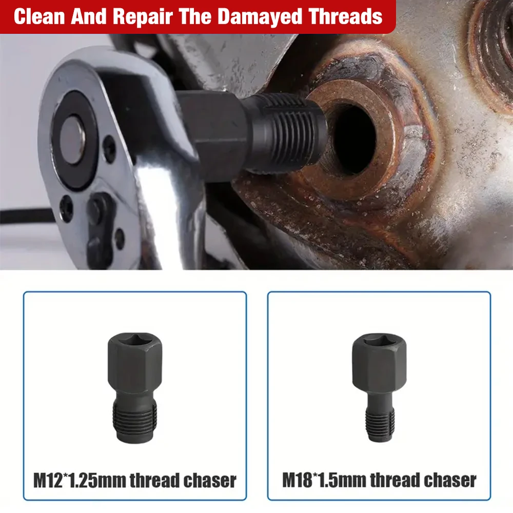 Automotive Oxygen Sensor Socket Wrench Set 7/8'' (22mm) 1/2'' 3/8'' Professional 5 piece Oxygen Sensor Sleeve Tool