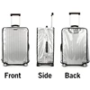 New 20-30inch Luggage Cover Transparent Protector Waterproof Thickened Suitcase Cover PVC Rolling Cover for Traveling Suitcase 3