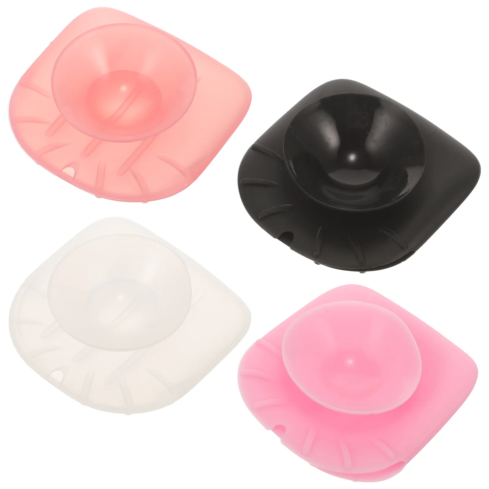 

4 Pcs Makeup Brush Facial Mask Dust Cover Portable Holder Foundation Silicone Covers Holders Storage for Travel