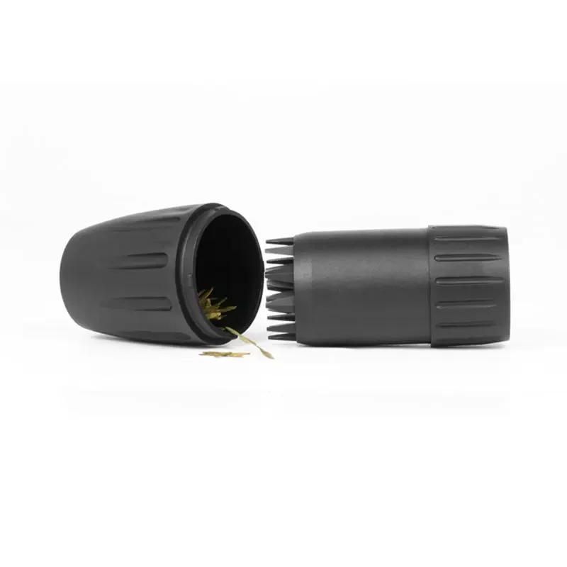 Herb Grinder Tobacco Grinder 2 in 1 Wine Barrel Shaped Tobacco Grinder with Hemp Storage Jar Portable 45*80mm Manual Smoking Accessory