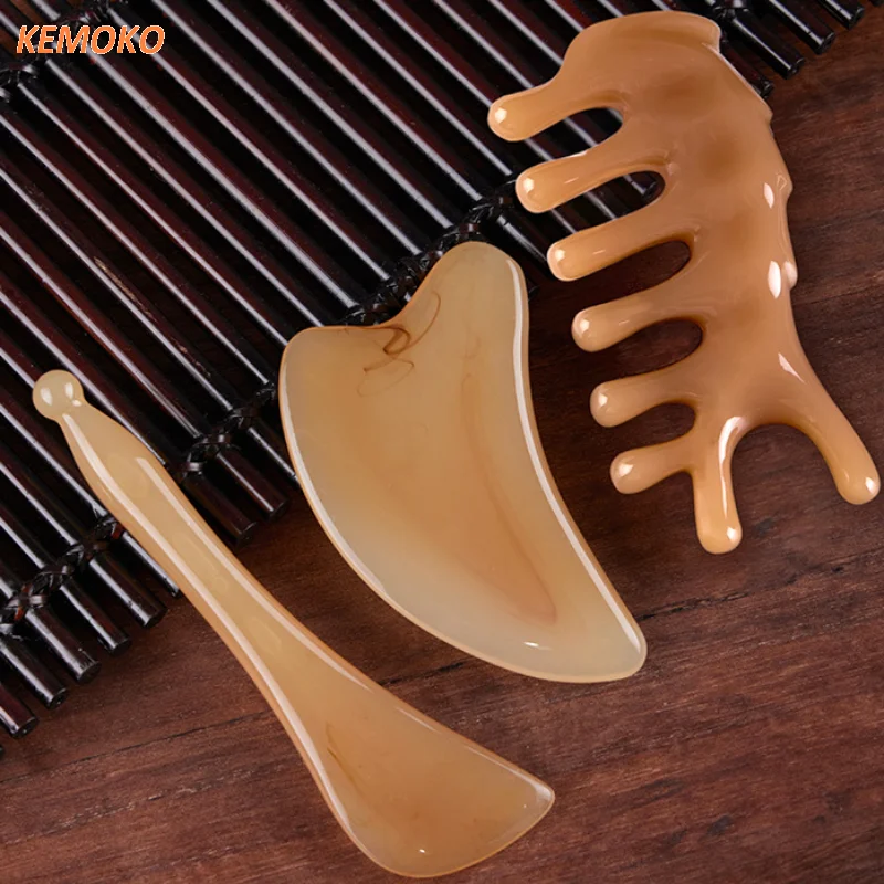 

Durable Face Lifting Guasha Scraping Massage Facial Resin Scraper Puffiness Nose Lifting Nose Massager Eye Massage Plate Reduce