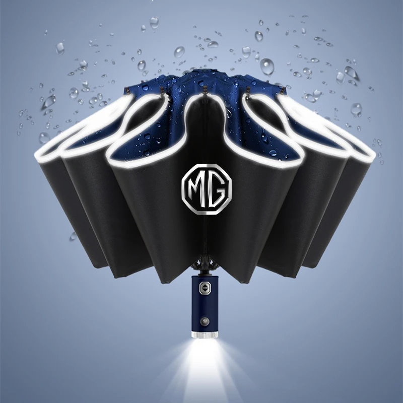 

Automatic Umbrella Reflective Stripe Led Light Umbrella For MG Morris Garages MG 6 3 5 7 TF ZR ZS HS GS GT Hector RX5 RX8