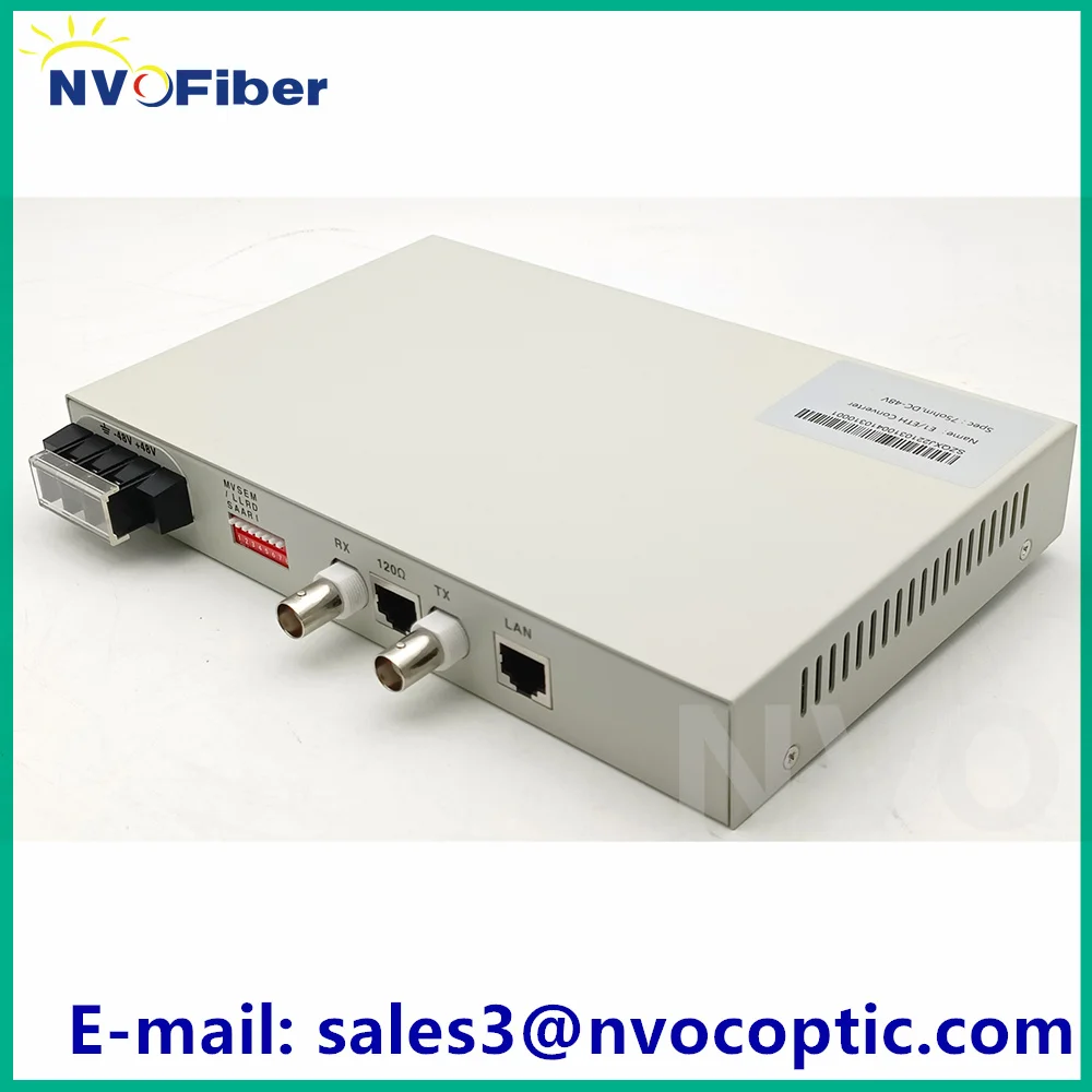 Desktop Size 1 E1 to 1FE Convertor 10/100M Self-learning Ethernet Bridge  E1-FE Converter Protocol Converter 48V Or 220V - AliExpress