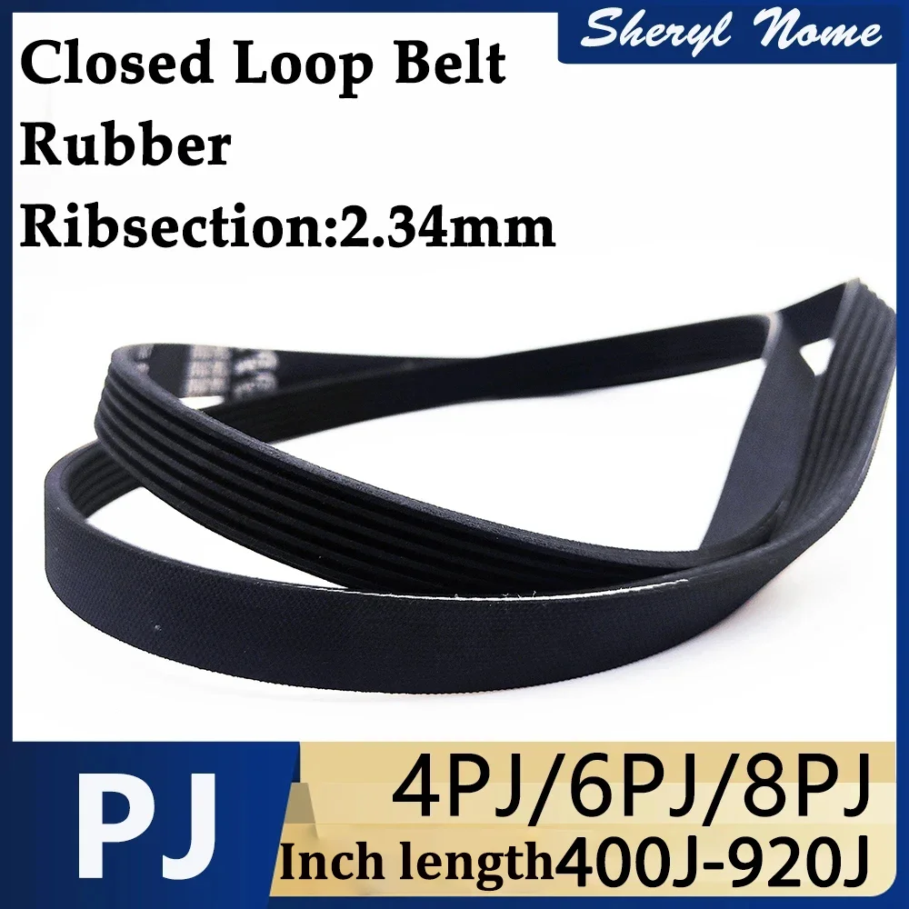 Timing Belt Rubber multi wedge belt PJ440 PJ450 PJ460 PJ550 PJ650-920 multi groove belt transmission belt Belt Pitch 2.34mm