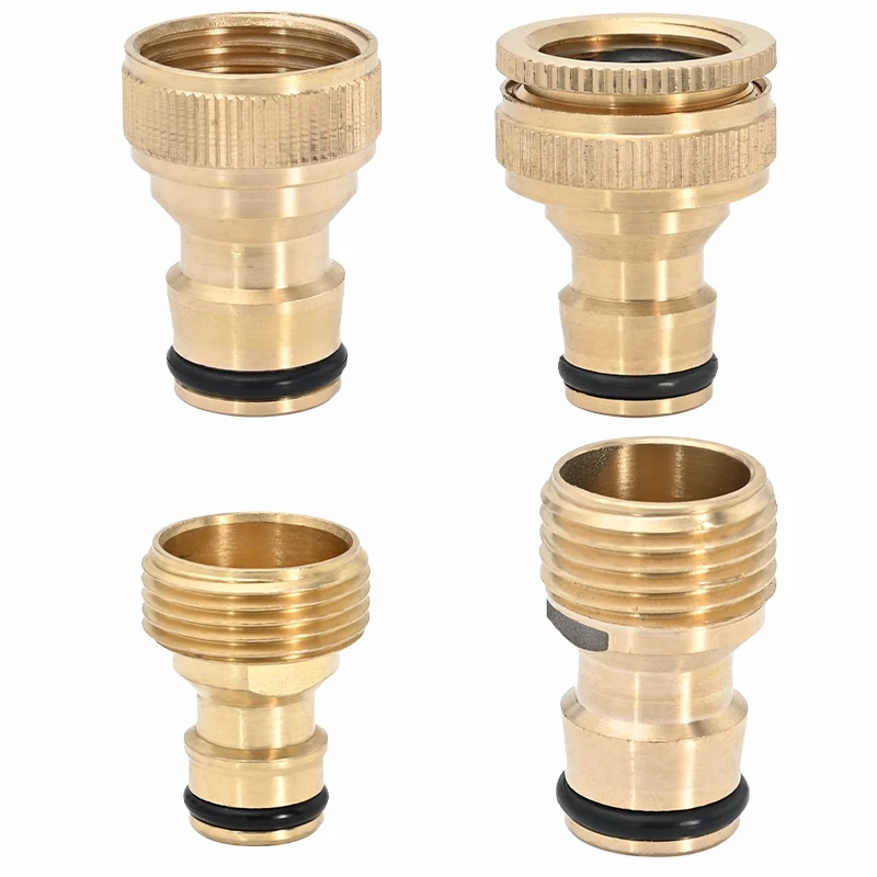 Kit di riparazione per tubi flessibili da giardino Adattatore per rubinetto in ottone Connettore per tubo dell'acqua per tubo da giardino Sostituzione raccordi per tubi in ottone Adattatore per tubi