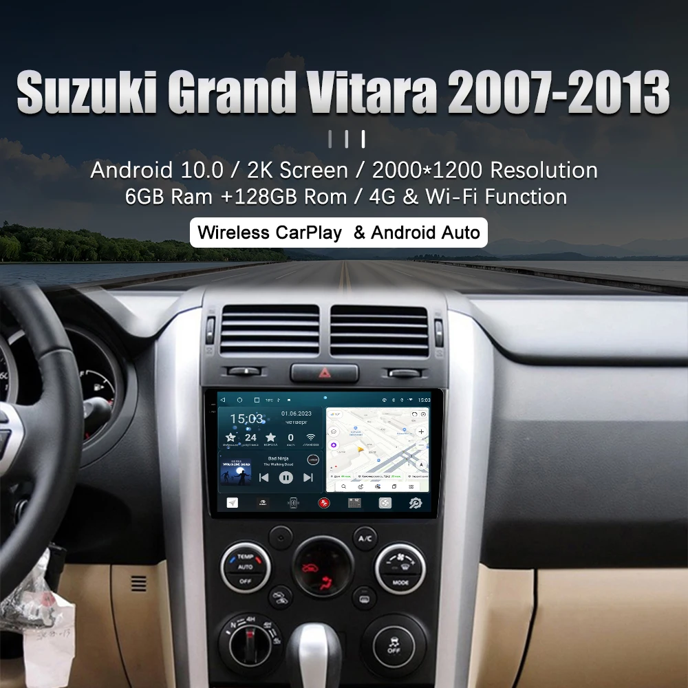 

Автомагнитола RedPower 75053 Hi-Fi для Suzuki Grand Vitara 2-поколение (09.2005-07.2016) Android Car DVD Player DSP Carplay