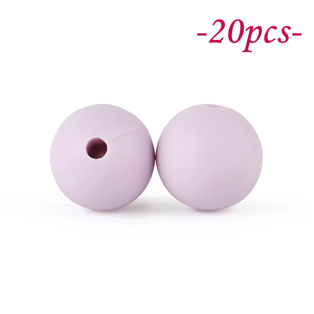 Vibrant Silicone Beads Set for DIY Jewelry & Crafting – 20-Piece Collection