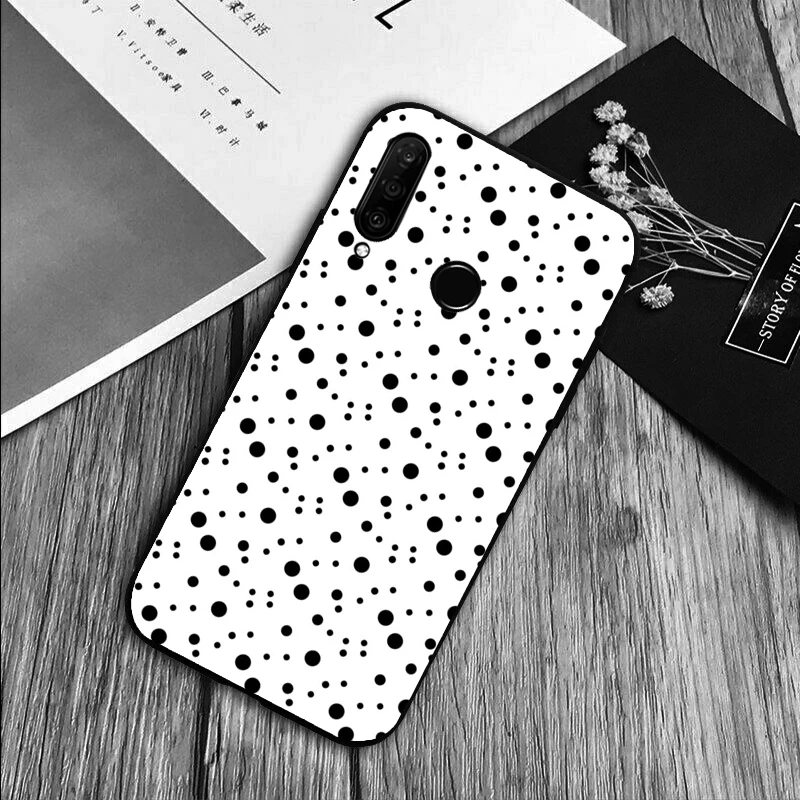 Black and White Polka Dot Phone Case