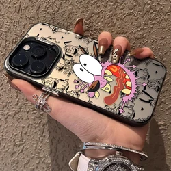 Matte Finish Protective Case with Courage the Cowardly Dog Design - POCO F4 GT (1)