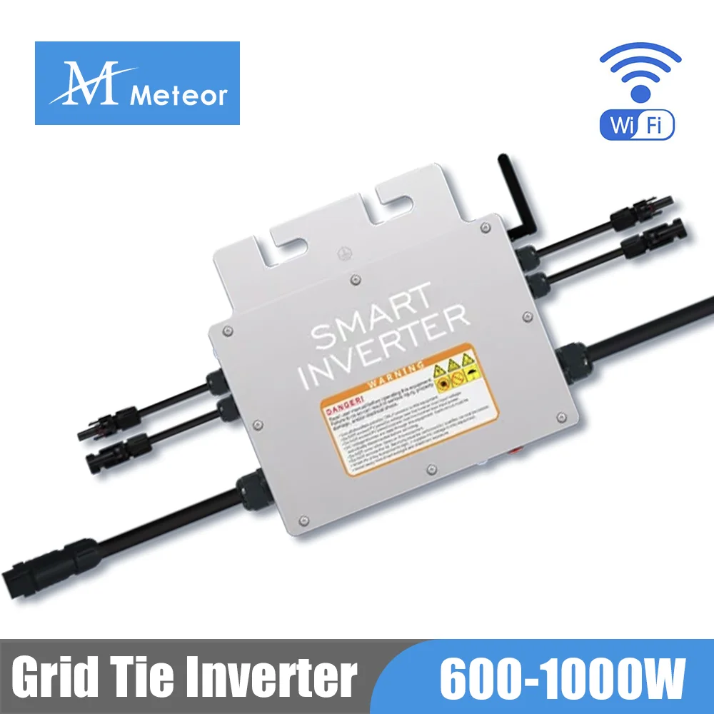 600W 700W 800W 1000W Grid Tie Micro Solar Inverter Impermeabile Ip65 Input 20-60V Output 110V 230V Con Wifi Pure Sine Wave Conver