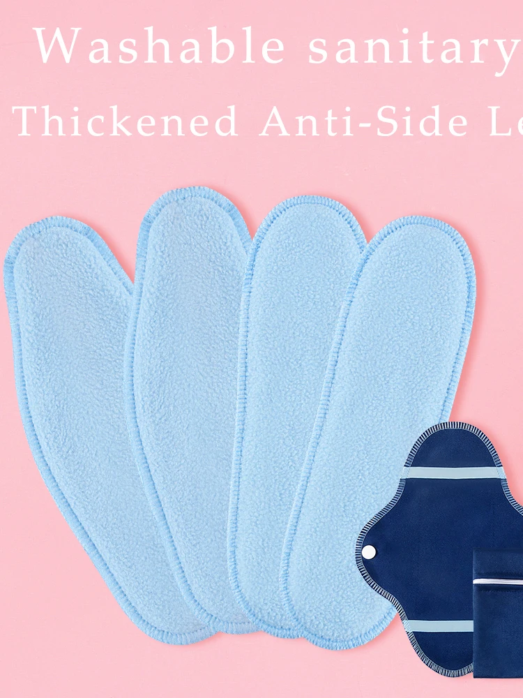 Washable Sanitary Pad Set Reusable Maternity Menstrual Pads Super Absorbent Sanitary Napkin For Women Lady 8PCS sanitary pads