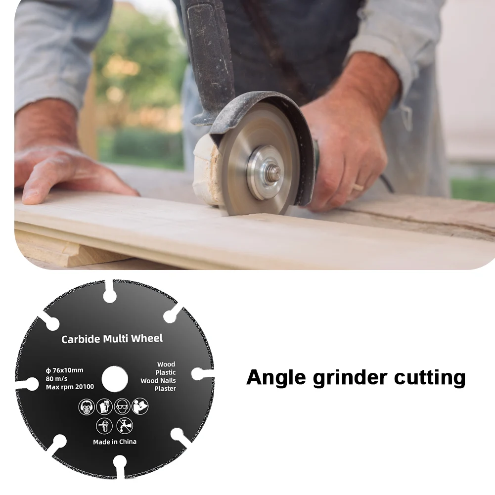 30-1PCS 2.99inch Resin Cut Off Wheel Cutting Disc 76MM Stainless Steel Diamond Saw Blade for Angle Grinder Metal Wood Pvc Cuttin