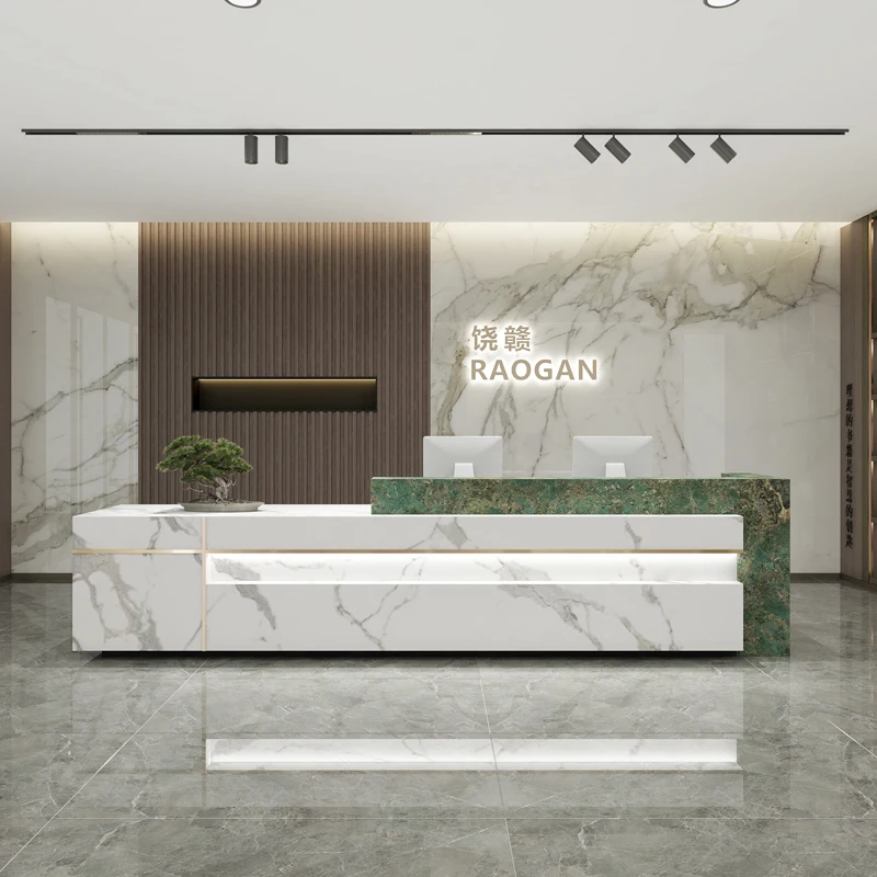 

Cashier Bar Counter Reception Desk Front Counter Luxury Hospital Reception Desks Modern Console Bureau Meuble Bar Furniture