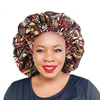 Women Night Sleep Cap African Pattern Ankara Print Bonnet Satin Lining Soft Extra Large Head Wear Ladies Headwrap Hair Care Hat 6