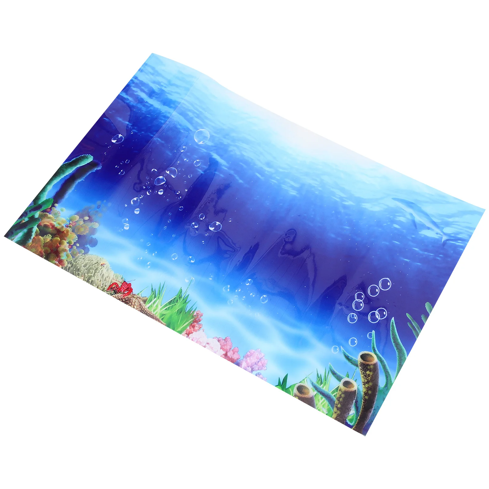 

Aquarium Background Fish Tank Decoration Adhesive Poster Aquarium Paper Cling Decal Sticker