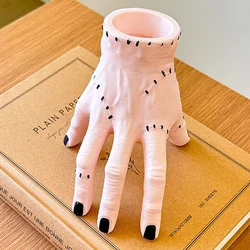 Hand Shaped Resin Pen Holder - Durable, Portable, and Stylish Storage Solution for Stationery and Makeup Brushes (1PC colour of skin)