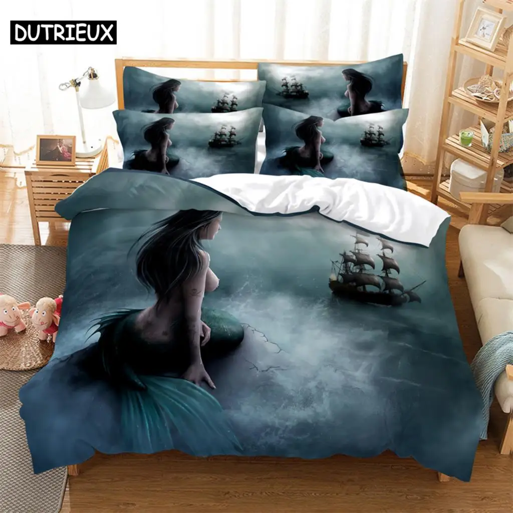 

3D digital printing 2/3pc quilt cover pillowcase double bed set cover quilt Soft Microfiber bedding set Anime characters