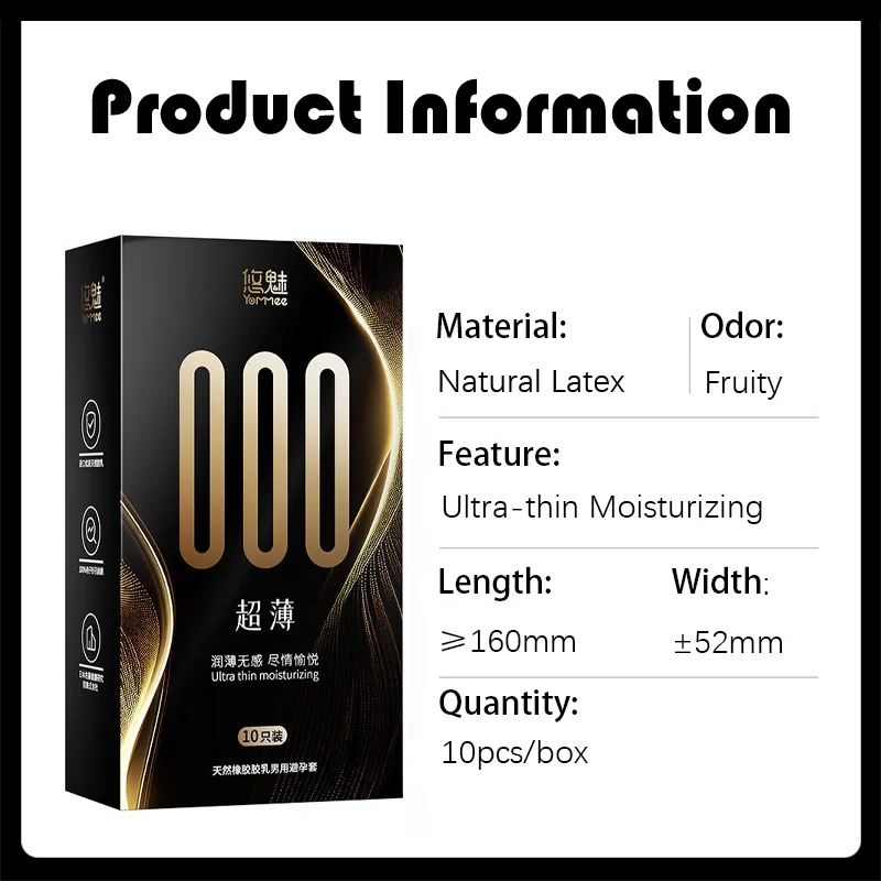 000 Ultra Thin Condoms,Hydrating Hyaluronic Acid Latex Condoms with Fruit Odor for Adults,Sensitive Passionate Sleeve Sex Toys