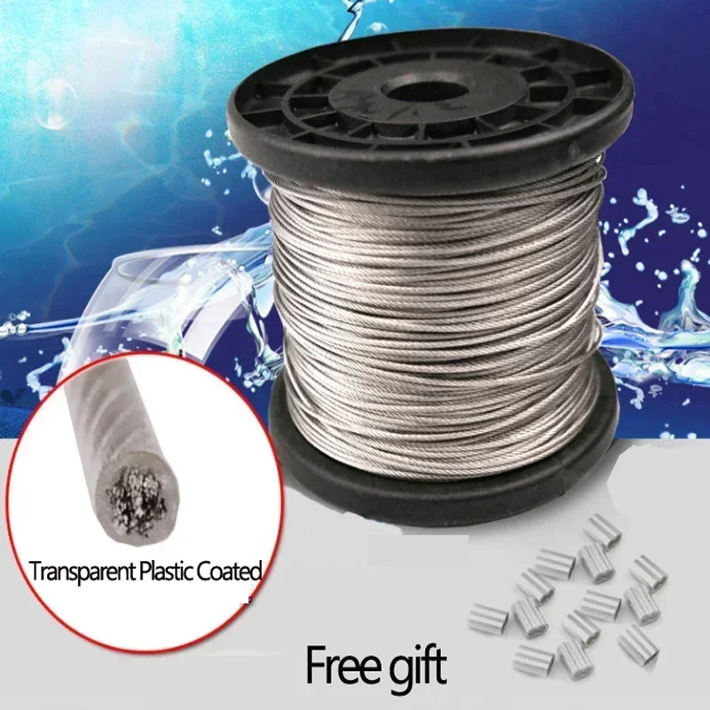 Diameter 0.8mm-8mm Length 2-100m Clothesline,PVC Transparent Plastic ...