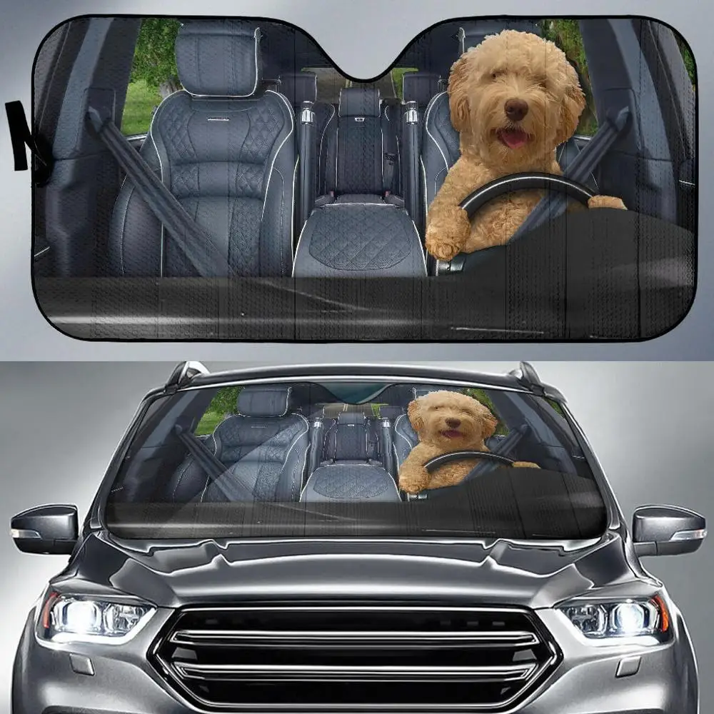 

Lovely 3D Animal Driver Pattern Car Sun Shade Windshield Cute Car Accessories Sunshade for Car Windshield Durable