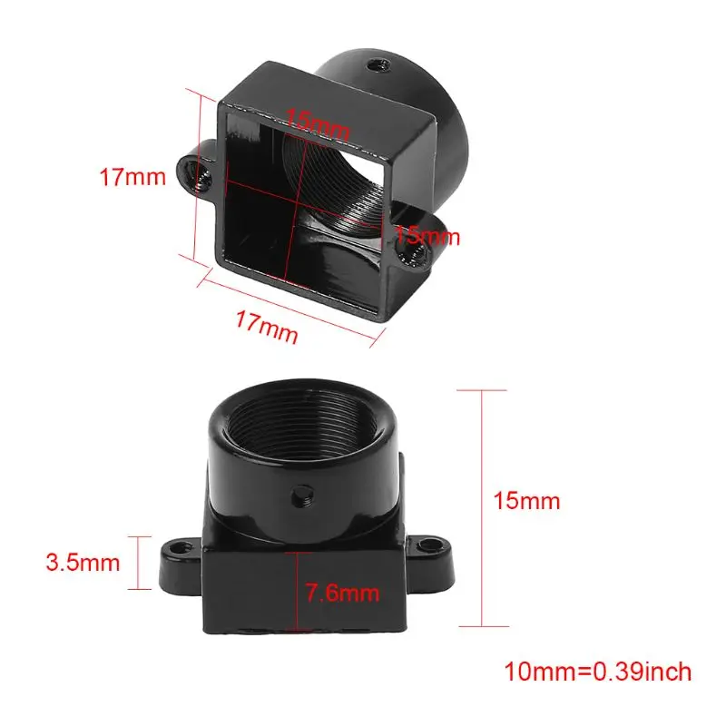 

Y1UB Board Lens Holder 20mm Screw Spacing Black PCB Board Module Lens 20MM Hole Spacing for CCTV Camera Easy to Install