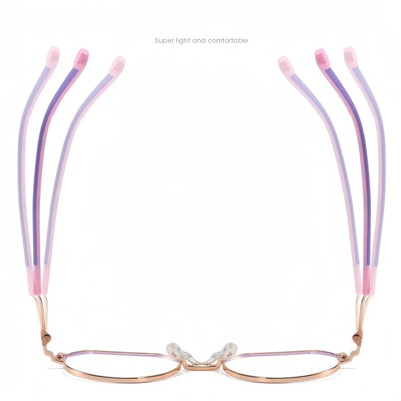 YIMARUILI Ultralight Fashion Children Eyeglasses Frame Alloy Silicone Kids Glasses Polygon Boy Girl Optical Prescription Eyewear