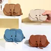 Bag pendant, female key, creative card bag, personalized elephant zipper, small wallet, solid color, multiple card slots, ID car 3