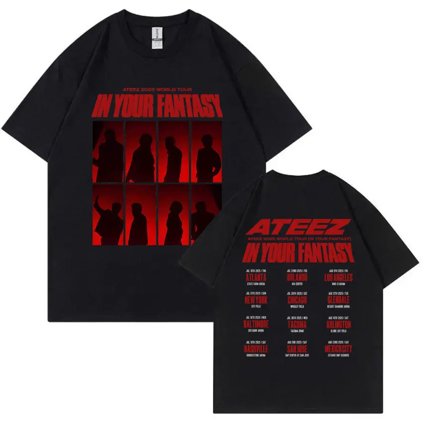 ATEEZ in Your Fantasy 2025 World Tour T-shirt Unisex Oversized