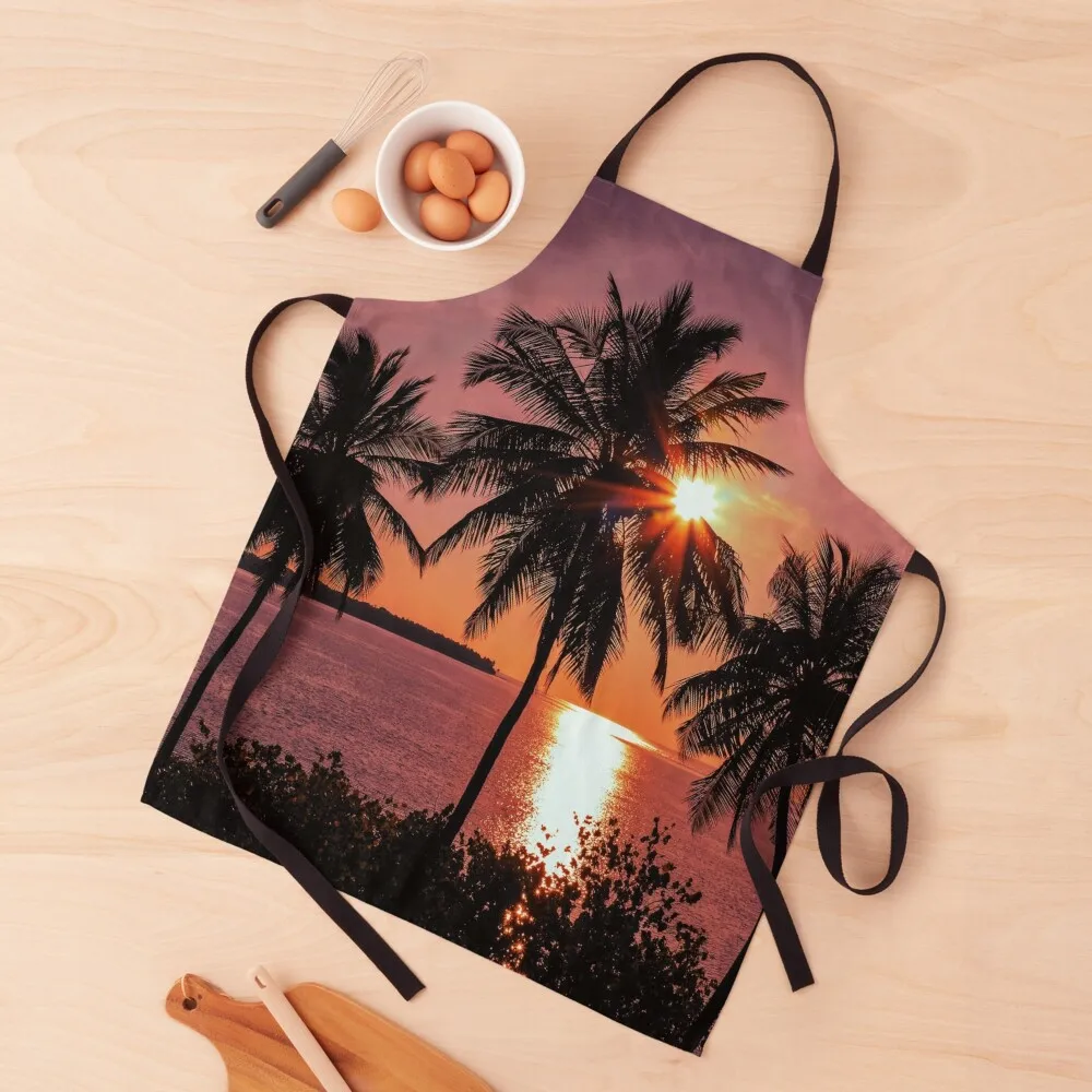 

Sunset Palm Trees Apron Things For The Kitchen innovative kitchen and home items For Home Accessories Apron