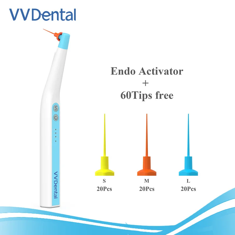 

Dental Endodontic Instruments Root Canal Sonic Irigator Activator With 60 PCS Tips For Root Canal Treatment