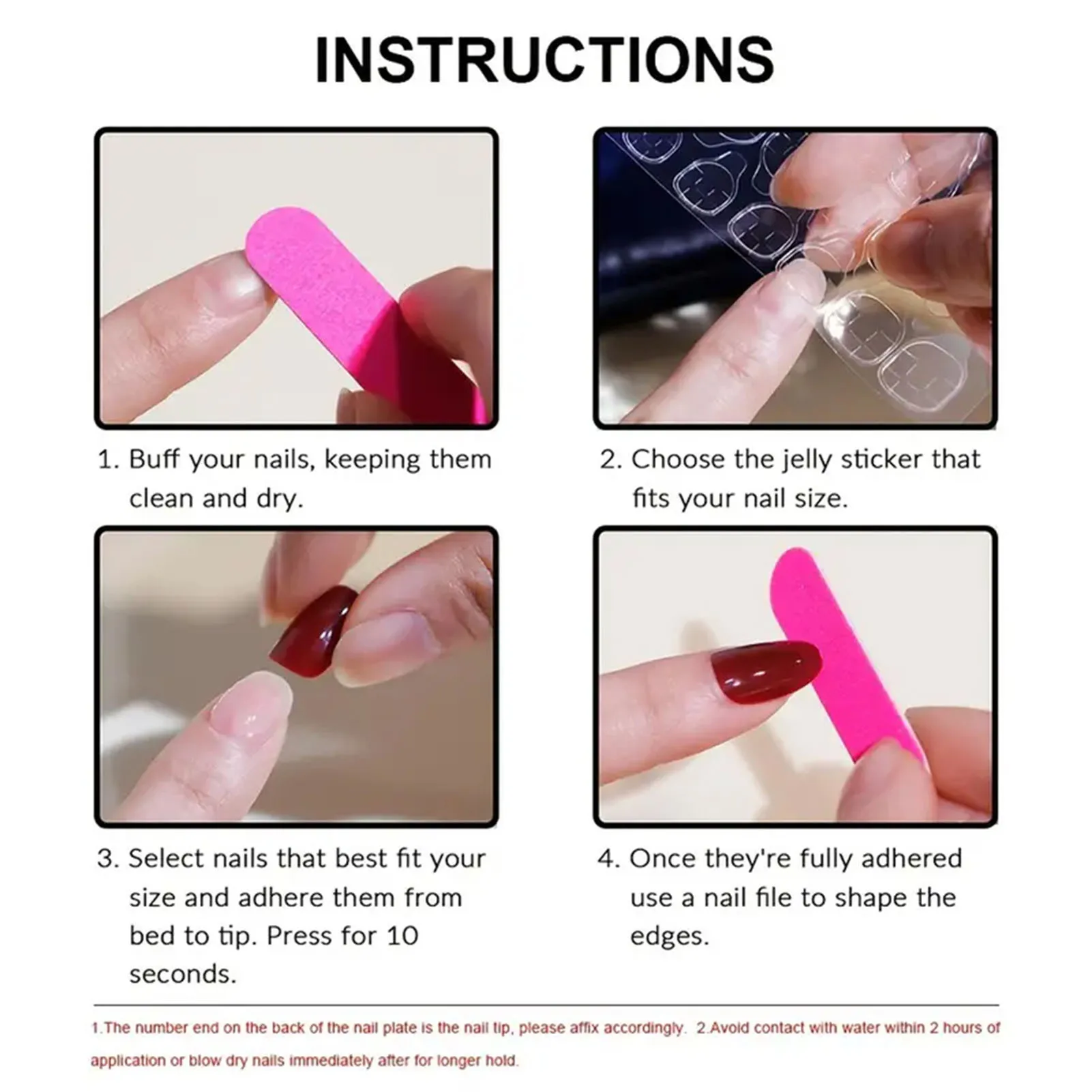 10 pz donna bara unghie finte 3D Design Art Charms resina Nail Tips Manicure Art per Salon Expert e Naive Women