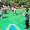 Children Outdoor Interactive Pulling Elastic Speed Balls Toy Fun Collision Sensory Training Sport Games Toy For Kids Adults Gift 2