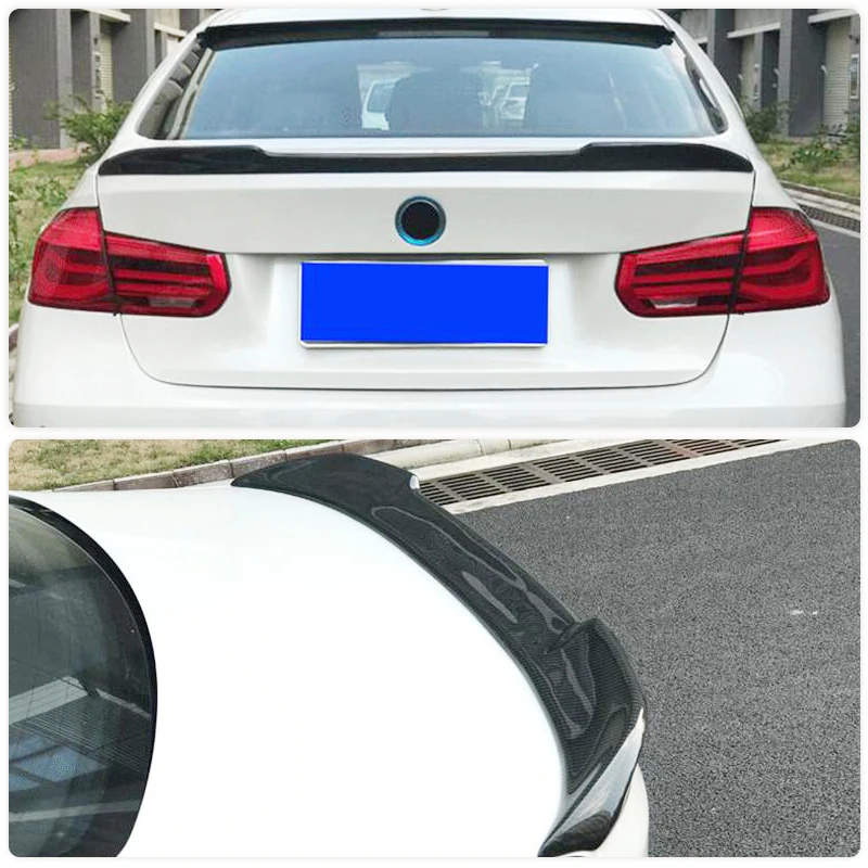 자동차 리어 트렁크 스포일러 윙, 탄소 섬유, BMW 3 시리즈 F30 F80 320i 330i M3 세단 2012 2017 리어 스포일러 부트 리드 윙 립