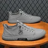 Men's Casual Canvas Slip-On Work Shoes Comfortable Soft Bottom Breathable round Toe Summer New Style Flat Shoes