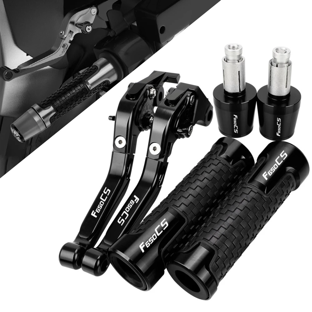 

For BMW F650CS DAKAR F650CS SCARVER Motorcycle Accessories Extendable Adjustable Brake Clutch Levers Handlebar Grips Ends