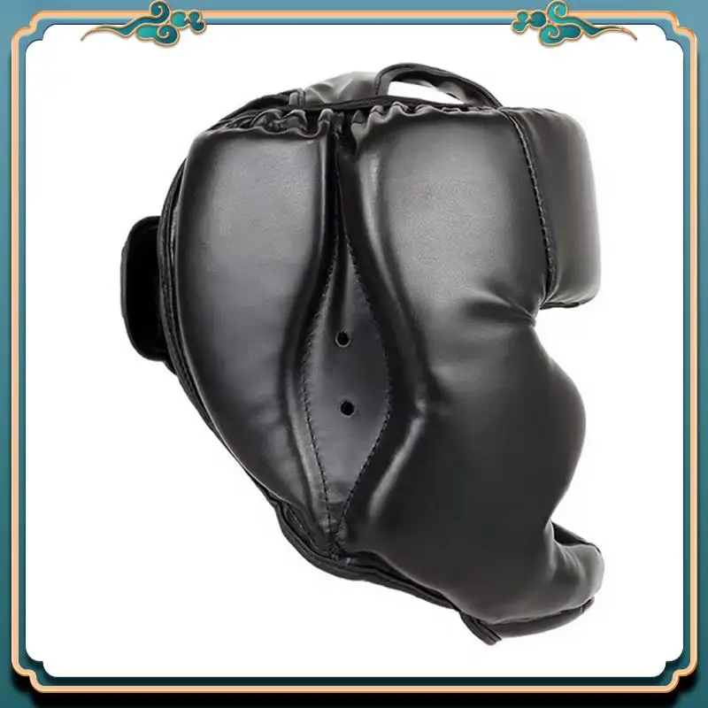Latest Full Face Boxing Headgear Adjustable Head Guard Karate Muay Thai Training Protection Boxing Headgear