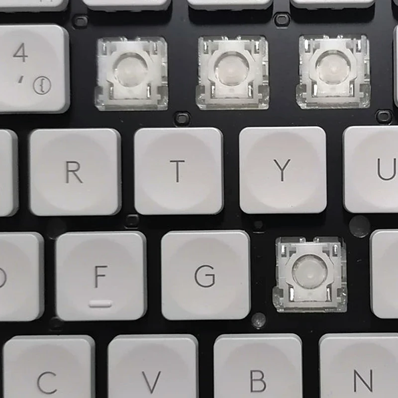 Substituição Keycap Key Cap Scissor Clip Dobradiça para Chaves Logitech mx Mini Teclas Backlit sem Fio Branco