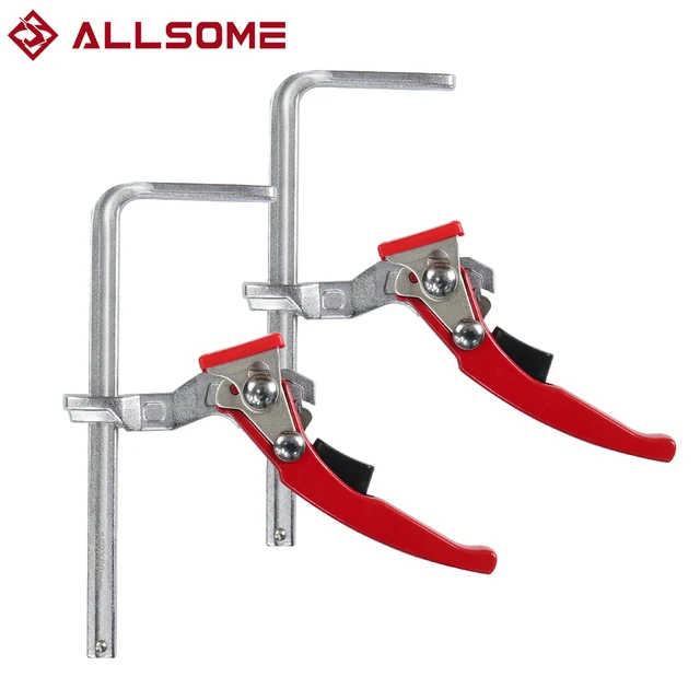 Lot De 2 Pinces à Cliquet Pour Rail De Guidage Et Table MFT - Compatible Festool, Makita, DeWalt - Force De Serrage 226 Kg