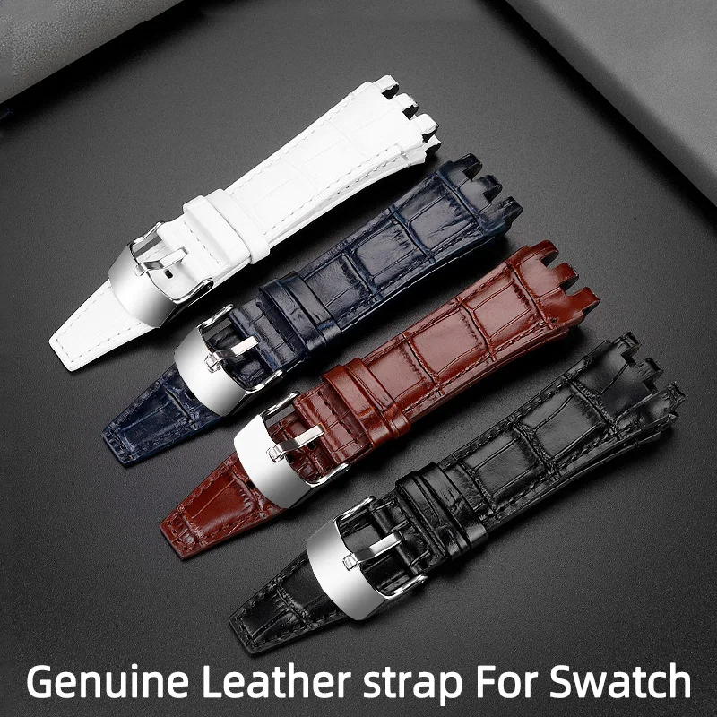 

Ремешок из натуральной кожи для Swatch SVGK403/402 SVGB400, 22 мм