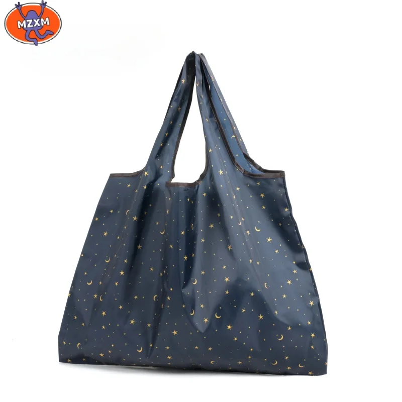 

Cute Cartoon Foldable Eco-Friendly Shopping Bag Tote Reusable Pouch Handbags Convenient Large-capacity for Travel Grocery Purse