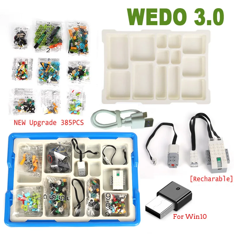 Nuovo Wedo 3.0 Robotics Construction Steam Set Per Scratch 3.0 Wedo 2.0 Core Set Building Blocks Mattoni Tecnici Giocattoli Educativi