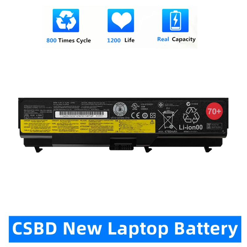 Аккумулятор CSBD для ноутбука Lenovo ThinkPad T430 T430I L430 T530 T530I L530 W530 45N1005 45N1004 45N1001 45N1000 57WH/94wh