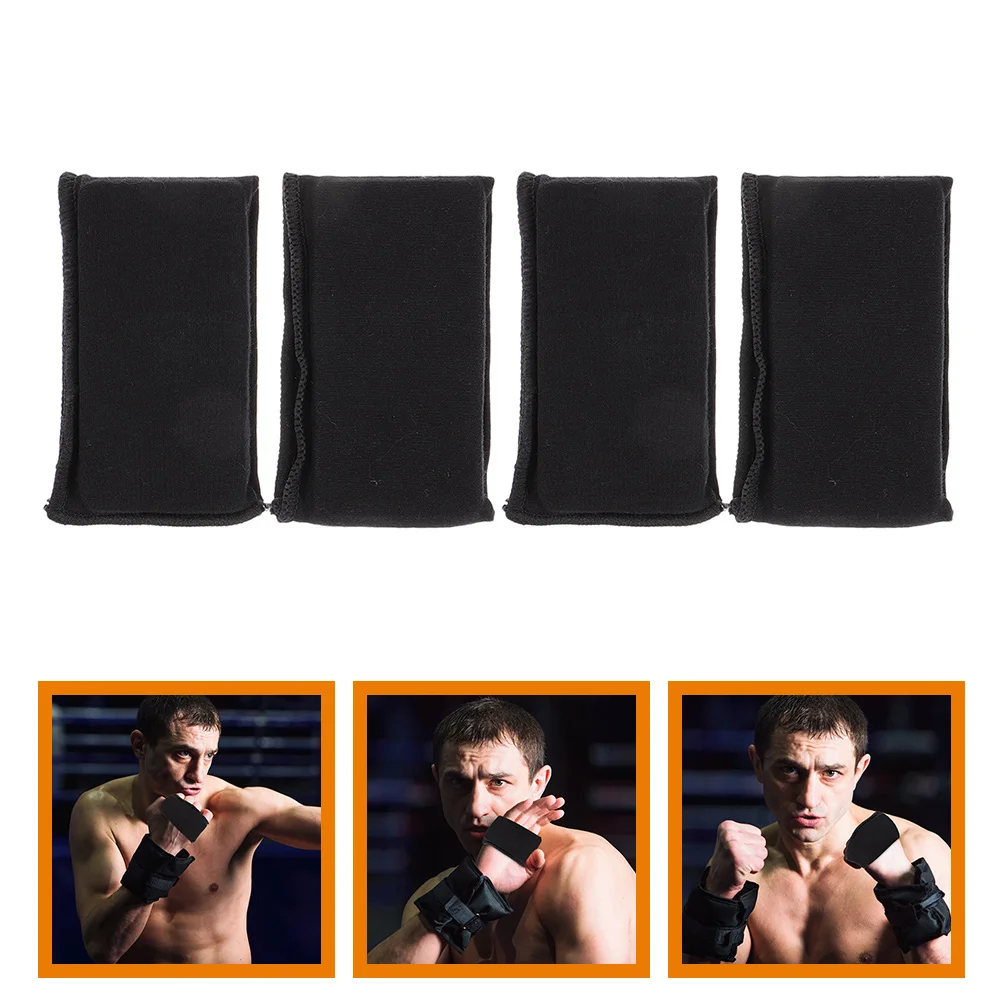 

2 Pairs Boxing Gloves Protector Knuckle Wraps Pads Protection Hand Silica Gel Guards for Women Miss