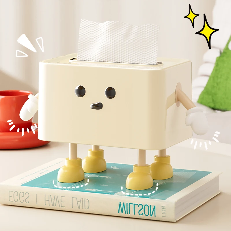 UFORU Paper towel box household light luxury high sense storage paper box living room desktop creative interesting paper box 3