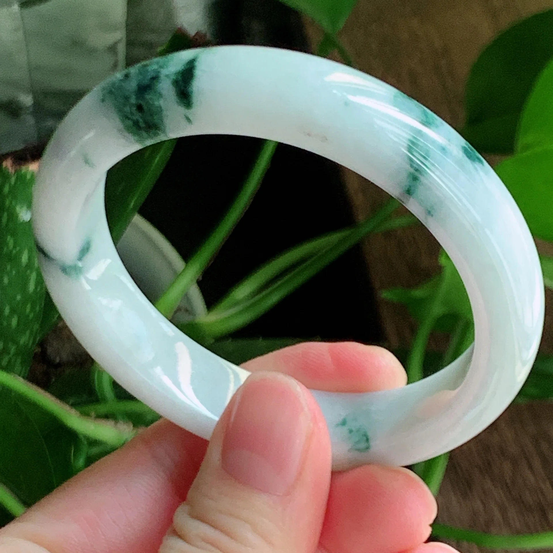 

zheru Jewelry Natural Burma Jade 54mm-62mm bracelet Exquisite Princess bracelet send girlfriend send mom