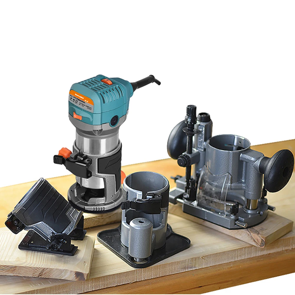 Electric Router Trimmer Removable Base Handheld Wood Milling Slotting
