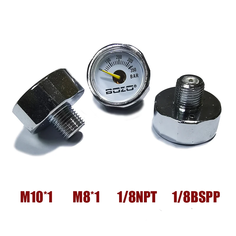 Hand Pump Valve Regulator Mini Gauge Manometre 25mm 1inch Diving Mountaineering